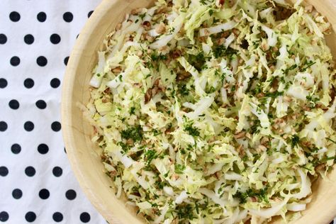 Nappa Cabbage Coleslaw, Napa Cabbage Recipes, Napa Cabbage Slaw, Napa Cabbage Salad, Apple Slaw, Jalapeno Recipes, Fuji Apple, Wing It, Napa Cabbage