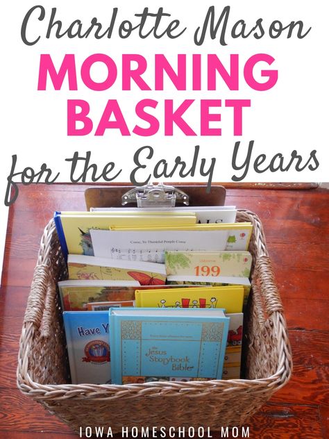 Charlotte Mason Preschool, Morning Basket, Charlotte Mason Homeschool, Toddler Homeschool, Morning Time, Homeschool Education, Homeschool Inspiration, Homeschool Classroom, Homeschool Schedule