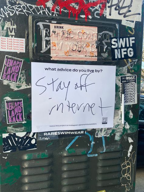 nyc, nyc streets, stickers, street signs, east village, new york, ev, lower east side, poster, internet, nyc advice, words to live by New York City Lower East Side, Nyc Street Signs, Lower East Side Aesthetic, Lower East Side Nyc, East Village Nyc, Nyc Streets, Ny Subway, 90s New York, Moodboard Inspo