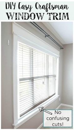 DIY Easy Craftsman Window Trim Tutorial @Remodelaholic Craftsman Style Window Trim, Craftsman Style Windows, Craftsman Window, Craftsman Window Trim, Diy Window Trim, Interior Window Trim, Interior Windows, Diy Window, Window Trim