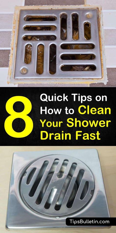 Shower Drain Cleaner, Clean Shower Drain, Best Drain Cleaner, Unclog Drain, Cleaning Advice, Shower Drains, Bathroom Cleaning Hacks, Deep Cleaning Tips, Diy Concrete