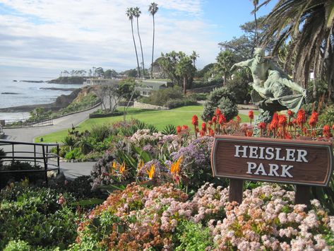 Heisler Park, Laguna Beach, California This is where we live! #lagunabeachwalks Heisler Park Laguna Beach, Heisler Park, Los Angeles Aesthetic, Ca History, West Coast Wedding, Laguna Beach California, Beautiful Park, California Dreamin', California Dreaming