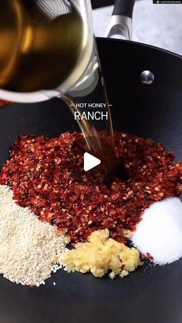 Healthy Game Changer | #The🪝neverlies  Hot Honey Ranch.  UPDATE BELOW!  This is my viral Hot Honey Ranch which has over 27 MILLION views! I’ve received thousands... | Instagram Hot Honey Ranch, Honey Ranch Dressing, Greek Yogurt Substitute, Substitute Sour Cream, Make Chili Oil, Apple Crisp Bars Recipe, Yogurt Substitute, Yogurt Ranch, Greek Yogurt Ranch