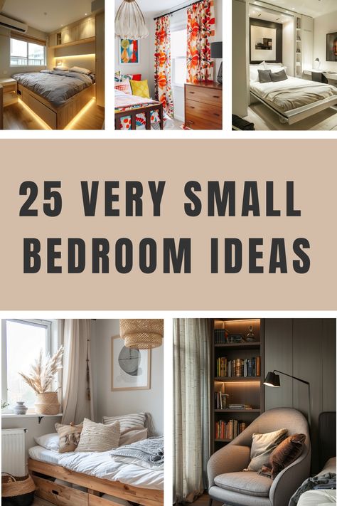 Super small bedroom ideas for couples to create a cozy space. Super Small Bedroom Ideas, Diy Bedroom Hacks, Tiny Bedroom Ideas For Couples, Small Bedroom Decoration Ideas, Bedroom Ideas For Couples Cozy, Rental Bedroom, Very Small Bedroom Ideas, Small Bedroom Hacks, Small Bedroom Ideas For Women