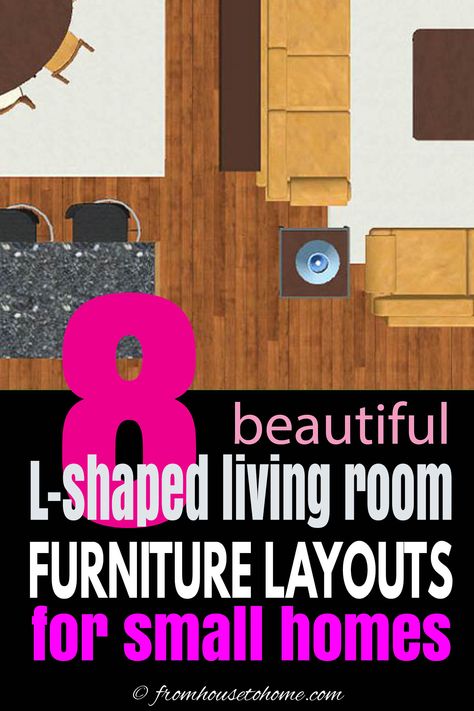 L-Shaped Living Room Layout Ideas: How To Arrange Your Furniture L Shaped Living Room Layout, Awkward Living Room, Living Room Layout Ideas, L Shaped Living Room, Living Room Layouts, Room Layout Ideas, Dining Room Layout, Furniture Placement Living Room, Living Room Floor Plans