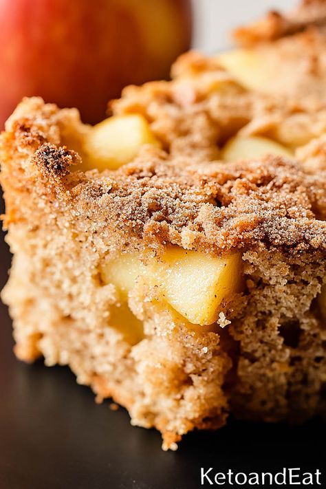 Keto Apple Cake Low Carb Apple Cake, Keto Apple Cake, Keto Apple Crisp, Sugar Free Apple Cake, Low Carb Recipes Keto, Sugar Free Cake, Keto Cake, Cake Easy, Healthy Cake