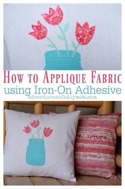 Learn how to applique fabric using iron-on adhesive. Step-by-step instructions with pictures, PLUS a free printable pattern! #fabricapplique #howtoappllique #craftsanddiy #freepattern #ironons Fabric Applique Diy, How To Applique, Diy Mom, Denim Crafts Diy, Quick And Easy Crafts, Sewing To Sell, Crafts Sewing Projects, Iron On Fabric, Fabric Applique