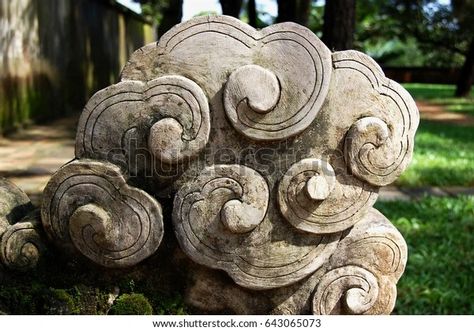 Asia Vietnam Cloud Sculpture Stock Photo 643065073 | Shutterstock Ceramic Clouds, Cloud Sculpture, Chinese Sculpture, Ceramic Art Sculpture, Industrial Art, Channel Art, House Vector, Color Palette Generator, Holiday Illustrations