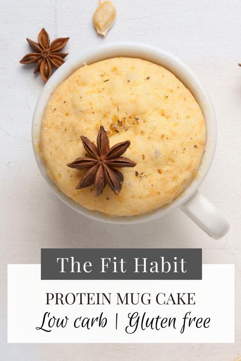 Vanilla Protein Mug Cake Recipe - Quick, Delicious and Gluten-Free Protein Mug Cake Recipe, Shakeology Mug Cake, Sugar Free Pancake Syrup, Protein Mug Cake, Fitness Breakfast, Dessert Hacks, Protein Mug Cakes, Macro Nutrition, Mug Cake Recipe