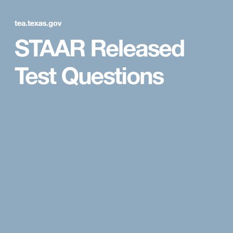 STAAR Released Test Questions High School Algebra, Staar Test, Teacher Leader, School Algebra, Writing Test, School Testing, Test Questions, Fun Math, Kids Learning