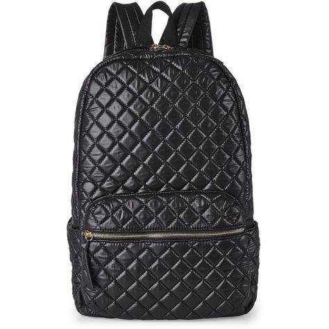 NILA ANTHONY Black Quilted Backpack ($37) ❤ liked on Polyvore featuring bags, backpacks, blacks, black knapsack, studded bag, zipper bag, black quilted bag and black rucksack Black Quilted Bag, Black Rucksack, Black City, Studded Backpack, City Backpack, Quilted Backpack, Mz Wallace, Studded Bag, Backpacking Packing