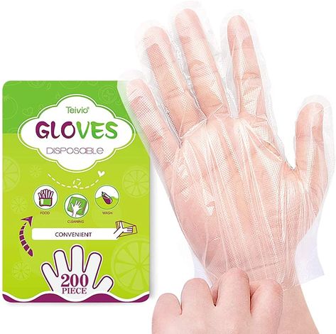 AmazonSmile: Disposable Gloves, 200 Pcs Plastic Gloves for Kitchen Cooking Cleaning Food Handling by Teivio: Clothing House Special Fried Rice Recipe, Traditional Kimchi Recipe, Fresh Kimchi, Special Fried Rice, Plaid Apron, Plastic Gloves, Korean Side Dishes, Popular Side Dishes, Kimchi Recipe