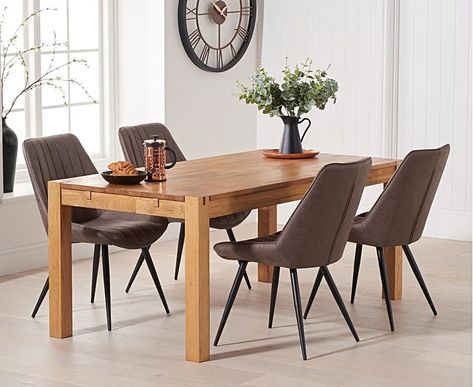 Oak furniture superstore Space Saving Dining Table, Oak Extending Dining Table, Solid Oak Furniture, Oak Dining Room, Solid Oak Table, Solid Oak Dining Table, Painted Bedroom Furniture, Sideboards Living Room, Faux Leather Chair