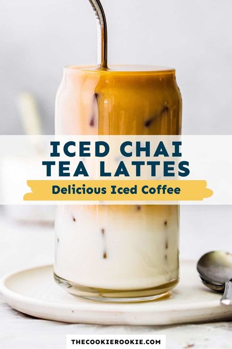 Chia Tea Latte Recipe, Chai Tea Latte At Home, Chai Drinks, Chi Tea, Chai Tea Latte Recipe, Iced Chai Tea Latte, Iced Chai Tea, Te Chai, Breakfast Drinks