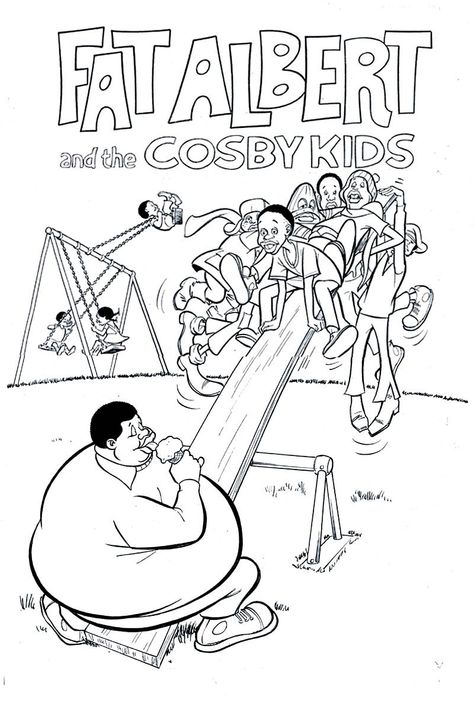 Fat Albert and the Cosby Kids Cosby Kids, Saturday Cartoon, Frankie Muniz, Fat Albert, Vintage Coloring Books, Kids Coloring Pages, Color Pages, School Memories, Cartoon Coloring Pages