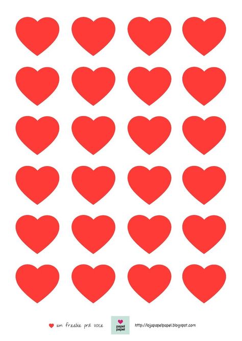 Heart Stickers Free Printable, Red Heart Printable, Butterfly Printable, Heart Printable, Wallpaper Red, Heart Template, Valentines Printables Free, Iphone Wallpaper Quotes Love, Diy Valentines Crafts