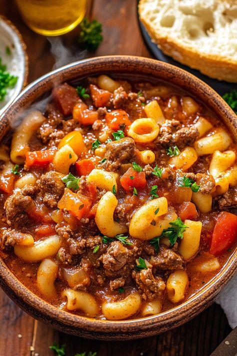 Crockpot Goulash is deliciously meaty and wonderfully cheesy! It's a breeze to prepare in the slow cooker, making this pasta dish incredibly straightforward and utterly comforting. Truly, this is comfort food at its best! It's always a sign of a great recipe when every scrap of leftovers is devoured in my home! With so many Crockpot Goulash Recipes, Crock Pot Goulash, Slow Cooker Goulash Recipes, Slow Cooker Goulash, Goulash Slow Cooker, Crockpot Goulash, Classic Goulash Recipe, Best Goulash Recipes, Easy Goulash Recipes