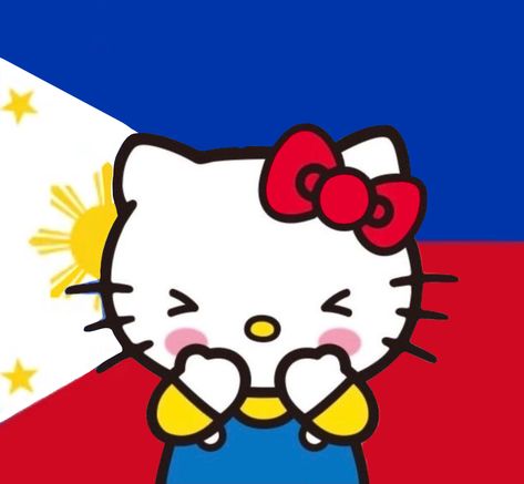 #hellokitty #pfp #filipino Filipino Flag, Philippines Flag, Haitian Flag, Filipino Art, Philippines Culture, Hello Kitty Images, Lesbian Flag, Kitty Drawing, Flag Icon