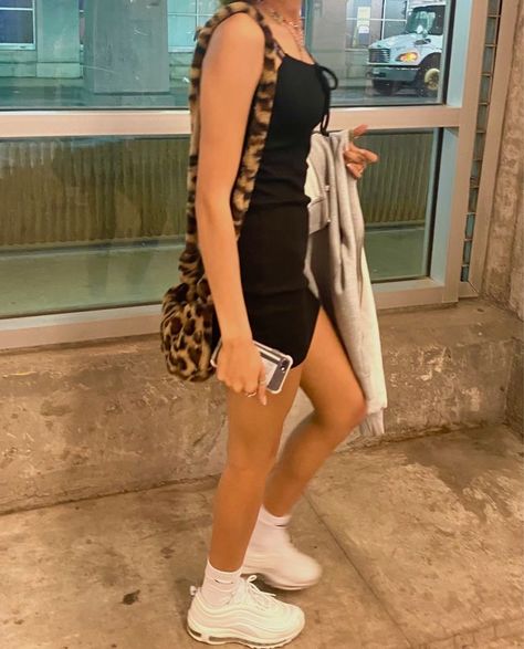 fuzzy cheetah purse, nike air max 97 White Airmax 97 Outfit, Outfits With Nike Air Max 97 Women, Nike Air 97 Outfit Women, Nike Air Max 97 Outfit Women Ideas, Nike 97 Outfit Women, White Air Max 97 Outfit, Nike 97 Outfit, 97s Outfit, Nike Air Max 97 Outfit Ideas