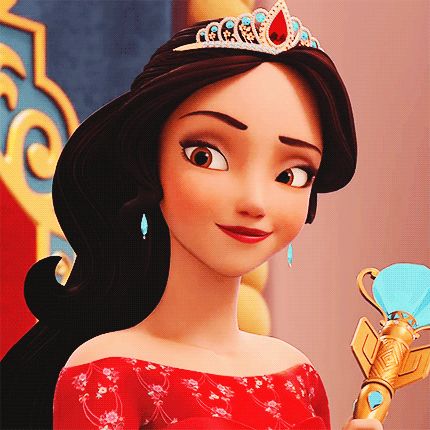 Elena | gif | Elena of Avalor Elana Of Avalor, Disney Princess Elena, Princess Elena Of Avalor, Princess Elena, Elena Of Avalor, Classic Disney Movies, New Disney Princesses, Glitter Crown, Disney Icons