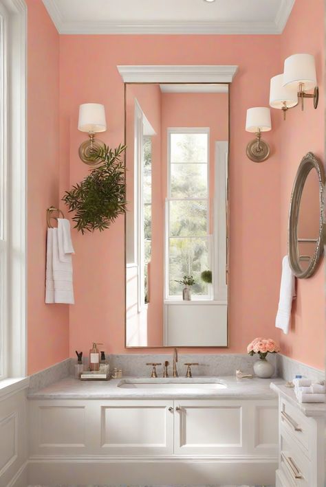 Dive into the soothing ambiance of SW 6332 Coral Island Serenity with coastal-inspired decor in your bathroom. Explore daily routines and design tips for a blissful retreat. #Ad #homedecor #homedesign #bathroom #Painthome interiorarchitecture best Wall Colors for Bathroom Colors Bright Room Colors best colors combinations bathroom bathroom Remodeling Modern Paint Colors 2024