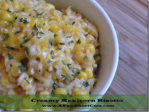 creamy-mexicorn-risotto_thumb Filet Mignon Chorizo, Risotto Dishes, Risotto Recipes, Cuban Recipes, Easy Lunch, Free Life, Jamie Oliver, Dinner Dishes, Mexican Dishes