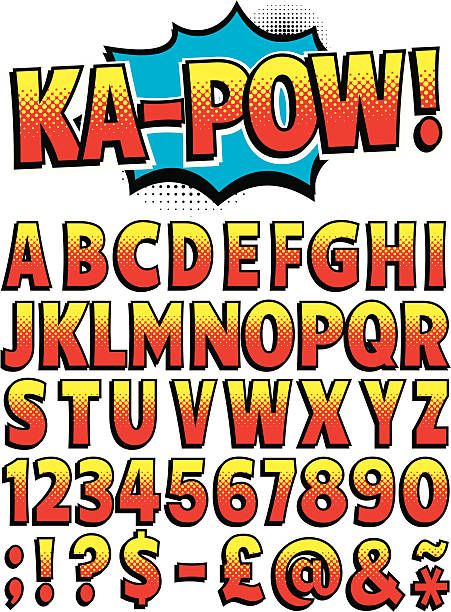 Superhero Font, Pop Art Font, Comic Book Font, Letras Cool, Alfabet Font, Comic Font, Cartoon Font, Typography Alphabet, Hand Lettering Fonts