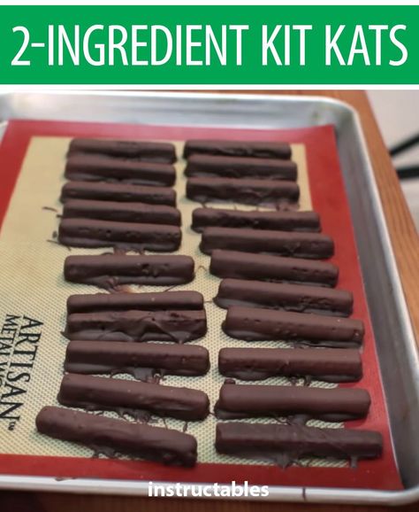 Homemade Chunky Candy Bars, Kit Kat Recipes, Kit Kat Bar, Kit Kat Candy, Homemade Candy Bars, Candy Bar Recipe, Kit Kat Bars, Chocolate Candy Recipes, Give Me A Break