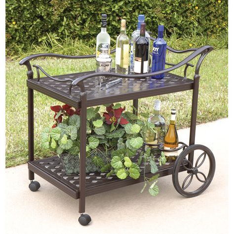 Kitchen Utility Cart, Beverage Cart, Charleston Gardens, Bar Serving Cart, Spring Garden Party, Drink Cart, Serving Trolley, Tea Cart, Serving Cart