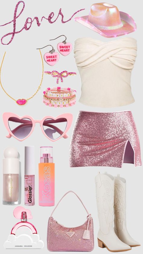 lover eras tour fitspo #erastour #outfit #fitspo #lover #taylorswift #outfitinspo Eras Tour Lover Outfit, Taylor Swift Eras Tour Lover, Lover Eras Tour, Eras Tour Lover, Hslot Outfit Ideas, Lover Outfit, Aesthetic Era, Taylor Outfits, Taylor Swift Party