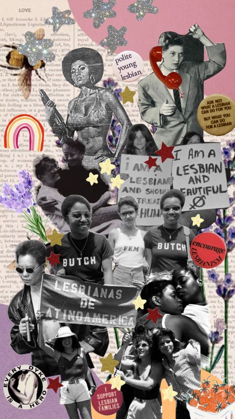 #lesbian #lesbianaesthetic #lesbians #sapphic #sapphicaesthetic #moodboard #vintage #aesthetic #collage #queer #wlw #wlwaesthetic #vintagelesbians Lesbian Collage Art, Queer Collage, Sapphic Vibes, Vintage Aesthetic Collage, Queer Aesthetic, Potential Wallpaper, Pride Party, Collage Landscape, Collage Material