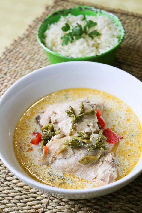 Pollo-en-crema-y-loroco-receta Guatamalan Recipes, Guatemala Food, Guatemalan Recipes, Latin Food, World Recipes, Creamy Chicken, Gourmet Recipes, Food Lover, Soup Recipes