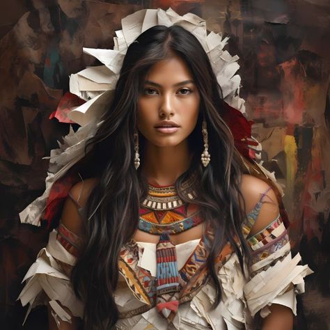 Beautiful Indigenous Women, Native American Woman Models, Native American Style Outfits, American Indian Girl, Native American Images, Cherokee Woman, Native American Pictures, Red Indian, Native American Artwork