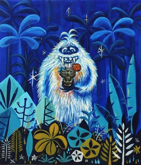 Happy Huladays, Tiki Illustration, Polynesian Christmas, Trippy Galaxy, Tiki Artwork, Monster Island, Tiki Culture, Tiki Oasis, Tiki Head