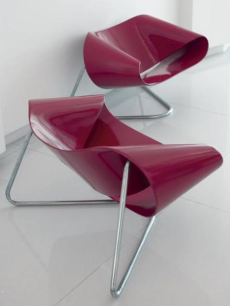 Ribbon Chair by Cesare Leonardi and Franca Stagi Ribbon Chair, Futuristic Furniture, Contemporary Modern Furniture, French Chic, Icons Design, Contemporary Furniture, Chair Design, House Decor, Icon Design