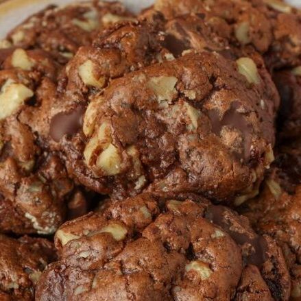 Mary Younkin on Instagram: "The velvety sweetness of chocolate mingles with the nutty goodness of walnuts in these Chocolate Walnut Cookies. Paired with a cup of coffee or a glass of milk, these cookies are pure and indulgent chocolate bliss. https://barefeetinthekitchen.com/bittersweet-chocolate-decadence-cookie/" Chocolate Walnut Cookies, Chocolate Decadence, A Glass Of Milk, Walnut Cookies, Bittersweet Chocolate, A Cup Of Coffee, Cup Of Coffee, Glass Of Milk, Coffee Cups