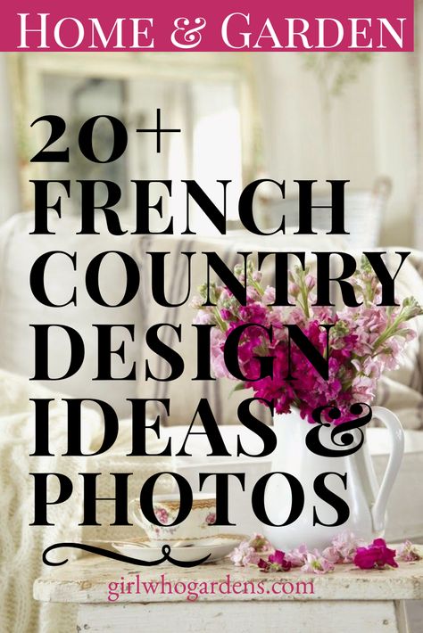 Get all kinds of inspiration for a French country meets farmhouse home-style! French Country Living Room Wall Decor Ideas, French Country Farmhouse Decorating, French Inspired Home Decor, Cottage Living Room Decor Ideas, French Country Bedroom Decor Ideas, French Country Style Homes, French Country Design Ideas, Modern French Country Living Room, French Country House Interior