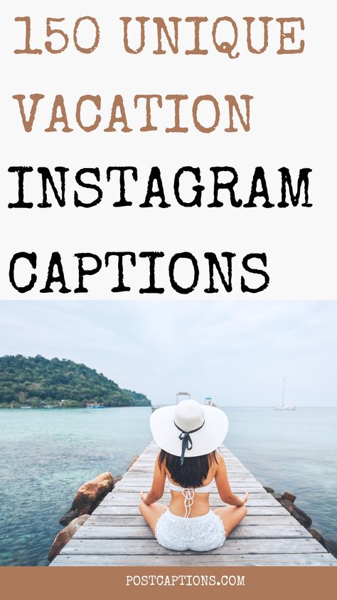 Are you looking for the perfect caption to capture your amazing vacation photos? Look no further! We've got you covered with a list of 150 of the best captions for your next post. From funny quips to heartfelt messages, we've got something for everyone. Vacation captions| Funny vacation captions| Short vacation captions| Vacation quotes for Instagram captions| Vacation quotes for Instagram Bio Cute Vacation Captions, Instagram Captions Vacation Posts, Vacation Picture Captions, Cute Vacation Quotes, Vacation Is Over Quotes, Post Vacation Instagram Captions, End Of Vacation Captions, Vacation Photo Dump Captions Instagram, Instagram Vacation Post Ideas