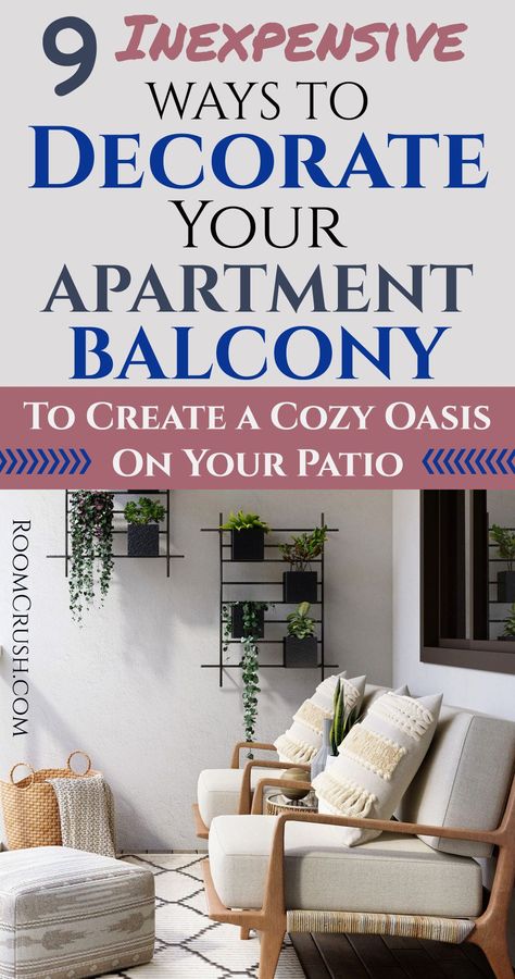 Small apartment balcony decorating ideas on a budget - 9 ways to decorate a cozy private outdoor oasis on your apartment patio or rental porch. Apartment Patio Decorating Ideas Budget, Small Apartment Balcony Decorating, Apartment Balcony Decor, Apartment Patio Ideas, Small Apartment Balcony, Balcony Decorating Ideas, Decorate Your Apartment, Small Apartment Balcony Ideas, Apartment Balcony Ideas