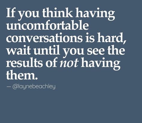 Uncomfortable Conversations, You Think, Thinking Of You