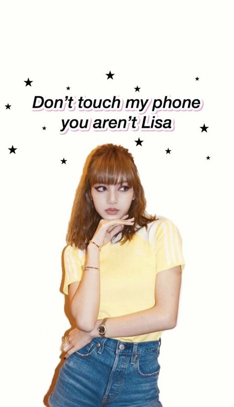 Don't Touch My Phone Kpop, Don't Touch My Phone, Twice More & More, Lisa Hair, Dont Touch My Phone Wallpaper, Phone Lockscreen, Blink Book, K Wallpaper, Dont Touch Me