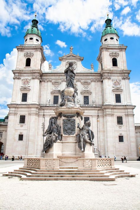 Baroque Cathedral, Austria Winter, Visit Austria, The Sound Of Music, Salzburg Austria, East Europe, Austria Travel, Baroque Architecture, Salzburg