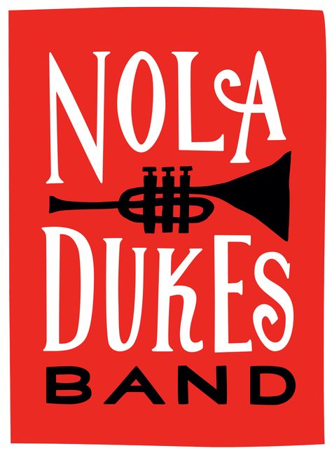 Nola Dukes - Wedding Bands New Orleans, Baton Rouge, Jackson, , New Orleans Typography, Artisanal Bakery, Charity Branding, New Orleans Wedding, Band Logo, Brass Band, Song List, Wedding Music, Band Logos