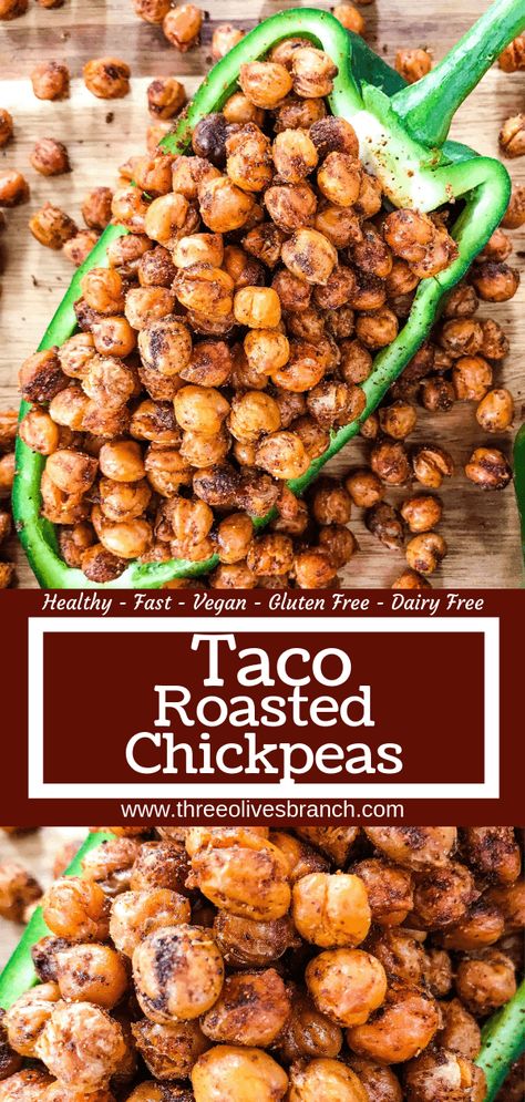 Dairy Free Tacos, Roasted Garbanzo Beans, Garbanzo Bean Recipes, Chickpea Recipes Roasted, Entertaining Appetizers, Chickpea Snacks, Bean Snacks, Vegetarian Gluten Free, Mexican Appetizers