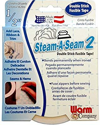 Amazon.com: Warm Company Steam-A-Seam 2 Double Stick Fusible Tape 1/2"X20 Yards: Arts, Crafts & Sewing Fusible Tape, No Sew Curtains, Quilt Binding, Custom Window Treatments, Applique Fabric, Quilt Kit, Quilt Kits, Applique Quilts, Ribbon Trim