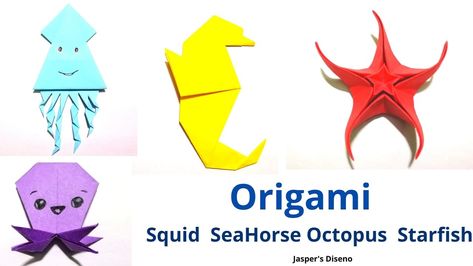 Origami Octopus, Octopus Crafts, Crafts Origami, Bookmark Craft, Easy Origami, Origami Animals, Best Out Of Waste, Origami Crafts Diy, Aquatic Animals