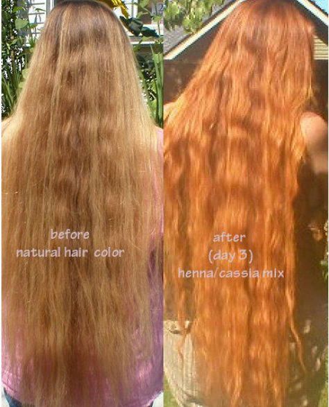 Naturally Color Your Hair - Henna and Cassia mix, before and after. Red Hair Layers, Red Henna Hair, Natural Hair Color Dye, Henna Hair Color, Red Henna, Natural Red Hair, Diy Hair Color, Golden Copper, Dyed Red Hair