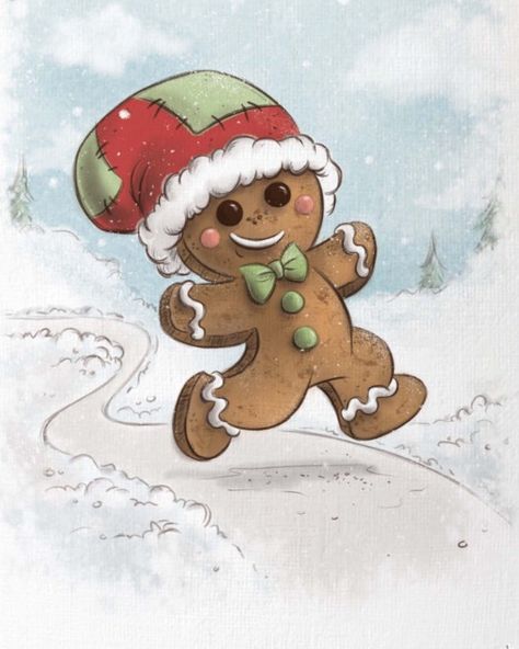 krista heij-barber Gingerbread Cartoon, Navidad Pink, Sweet Gingerbread, All Things Gingerbread, Gingerbread People, Christmas Drawings, Decoupage Printables, Gingerbread Christmas Decor, Gingerbread Girl