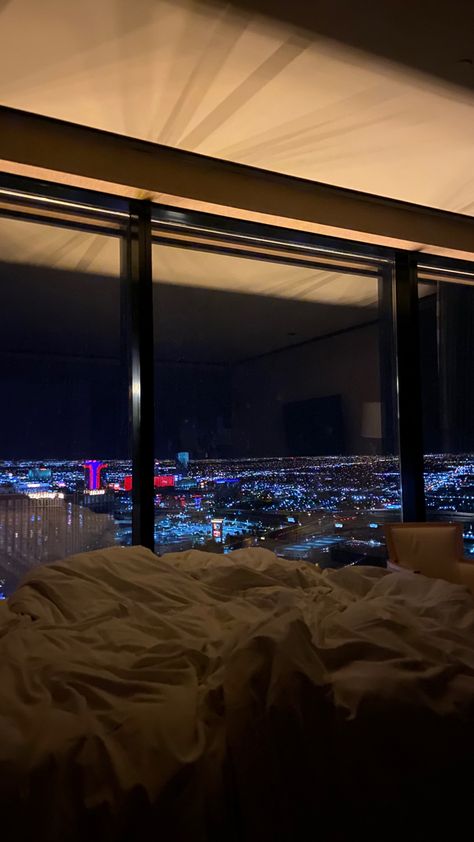 Vegas Astethic, Vegas Apartments, Highrise Apartment, View From High Building Aesthetic, Highrise Apartment Aesthetic Night, Penthouse Apartment Aesthetic, Apartment Building Aesthetic Night, Las Vegas High Rise Condos, Las Vegas Apartments