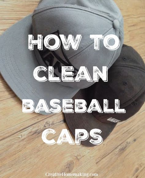 How To Clean A Hat, Washing Baseball Hats, Clean Baseball Caps, Hat Cleaning, Easy Life Hacks, Deep Cleaning Hacks, Wash Baseball Cap, Laundry Cleaning, How To Wash Hats